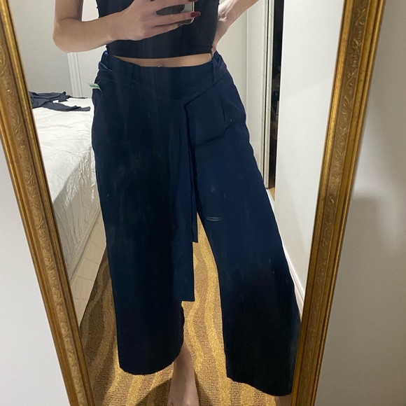 Halogen navy blue culotte - Picture 7 of 7